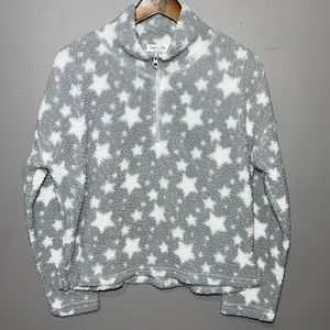 Love Joy Kids Grey Star‎ Fleece Pullover Sweatshirt Size XL
